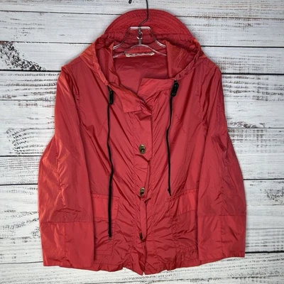 Marni Turnlock Toggle Clasp Hooded Windbreaker Jacket Pockets Drawstring Size 42 - Image 1 of 4