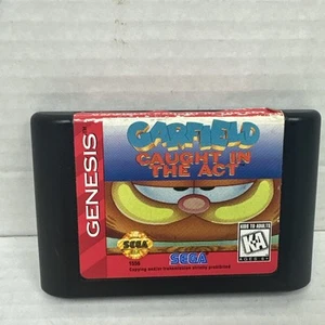 Garfield Caught in the Act Sega Genesis 1995 nur Cartridge getestet - Bild 1 von 2