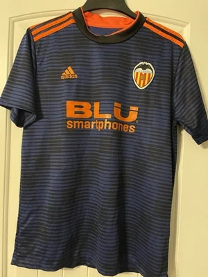 Adidas Valencia CF Soccer Jersey 2018-19 Mens Size XL Blue - Image 1 of 4