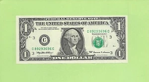 1999 ..UNCIRC $1 C 8929 3696 C .... 1999 $1 C-C NICE NOTE FRN - Picture 1 of 2