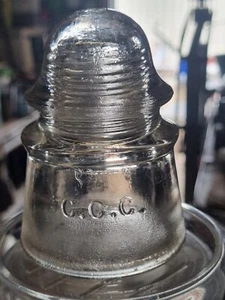Circa 1945 Citrine Australian CD- 423 CROWN CRYSTAL GLASS Insulator. - Picture 1 of 4