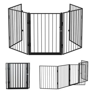 Recinto Cancello Protezione per Cani e Cuccioli 3mt Metallo 5 Moduli da 60x75 cm - Foto 1 di 6
