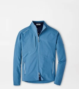 Peter Millar Winter Wind Gust Rainfall Blue Full-Zip Jacket NWT XXL 2XL Golf - Picture 1 of 10