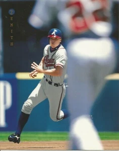 1997 Pinnacle Zenith Jumbo 8 x 10 CHIPPER JONES #14 Braves HOF - Picture 1 of 2