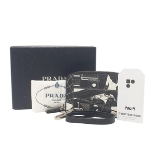 PRADA X JAMES JEAN Vitello Comic Print Zippy Wallet With Dust Bag Box PA019 - Picture 1 of 11