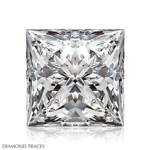 1,05 ct F-I1 taglio VG Princess AGI 100% diamante originale 5,45 x 5,43 x 3,99 mm - Foto 1 di 4