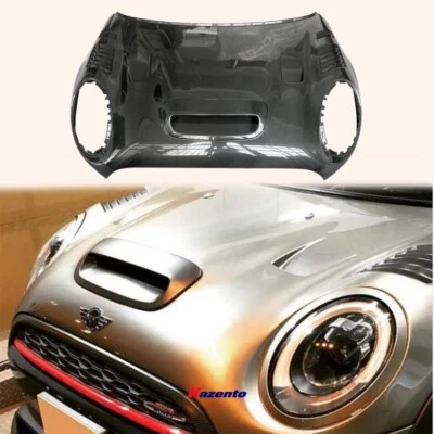 For 2013+ Mini Cooper S F56 F55 F57 DAG Style Vented Cooling Hood Bonnet Carbon  - Image 1 of 4