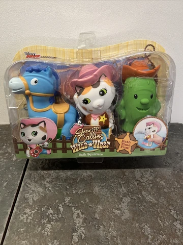 Sheriff Callie 3-Pack 4" Sparky Toby Bath Squirter Figure Doll Toy WILD WEST Cover