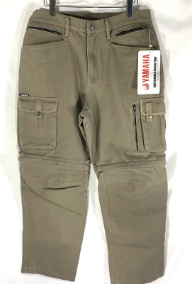 Pantalones de montar de carga para hombre Yamaha impermeables Switchback nuevos con etiquetas con Kevlar talla 34 x 32 Foto 1 de 4