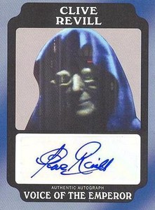 Rogue One Mission Briefing A-CR Clive Revill Black Parallel Autograph Card 24/50