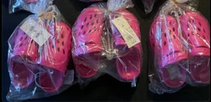 LOT OF 3 SLIP ON Kids Girls  Size 8/9 Pink Slip On  SANDALS LOT OF 3 NWT - Picture 1 of 4