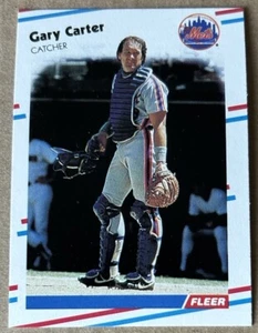 Gary Carter Hof 1988 Fleer Karte #130 NM-MT Zustand - Bild 1 von 2