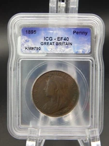 1895 Gran Bretaña Penny ICG EF 40 - SOPORTES PARA CUBITOS DE HIELO (BT866) - Imagen 1 de 4