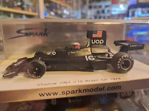 SHADOW DN3 N°16 BRAZIL GP 1974 REVSON 1/43 SPARK S1686 - Foto 1 di 1