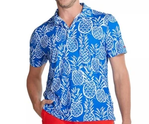 chubbies Herren Lightweight Performance Golf Polo 2.0 Shirt Oberschenkel Nappelblau - Bild 1 von 5