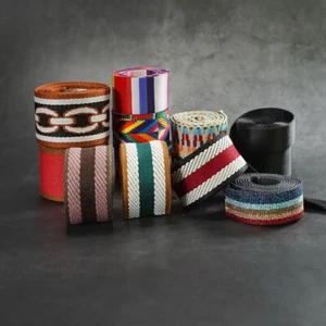 Correa Trenzada Poliéster/Algodón Correas Tejido Asa Tejido Bolso de Hombro Cinturón - Imagen 1 de 24