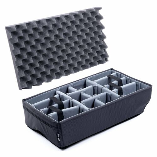 CVPKG Padded Dividers (grey) for Pelican 1510 Case. Comes with lid foam.