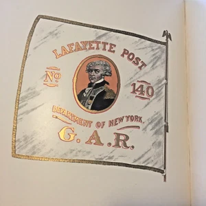 1899 AMERICAN FLAG PRESENTATION COLUMBIA UNIVERSITY NY LAFAYETTE POST #140 GAR - Imagen 1 de 19