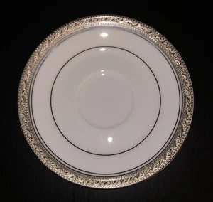 Set Of 5 New Noritake Legendary Crestwood Platinum 6” Saucers Pattern 4166 - Picture 1 of 7