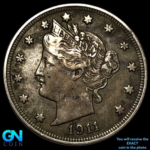 1911 Liberty V Nickel  #E3678 Cover