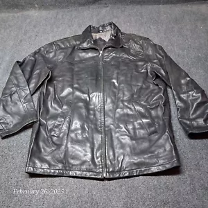 Roundtree Yorke Soft Leather Jacket Adult XL Tall XLT Lamb Skin - Picture 1 of 10