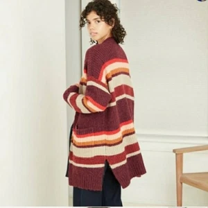 Gestreifte Damen-Cardigan vorne offen - ein neuer Tag Größe XS - Bild 1 von 12