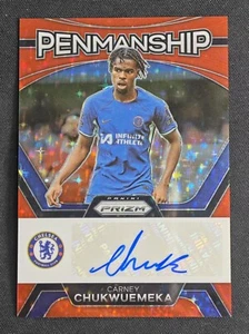 2023-24 Prizm EPL Carney Chukwuemeka Red Stars Choice Penmanship Autograph - Picture 1 of 2