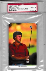 Fax-Pax Hal Sutton 1987 PSA 9 como nuevo personalidades deportivas - Imagen 1 de 2
