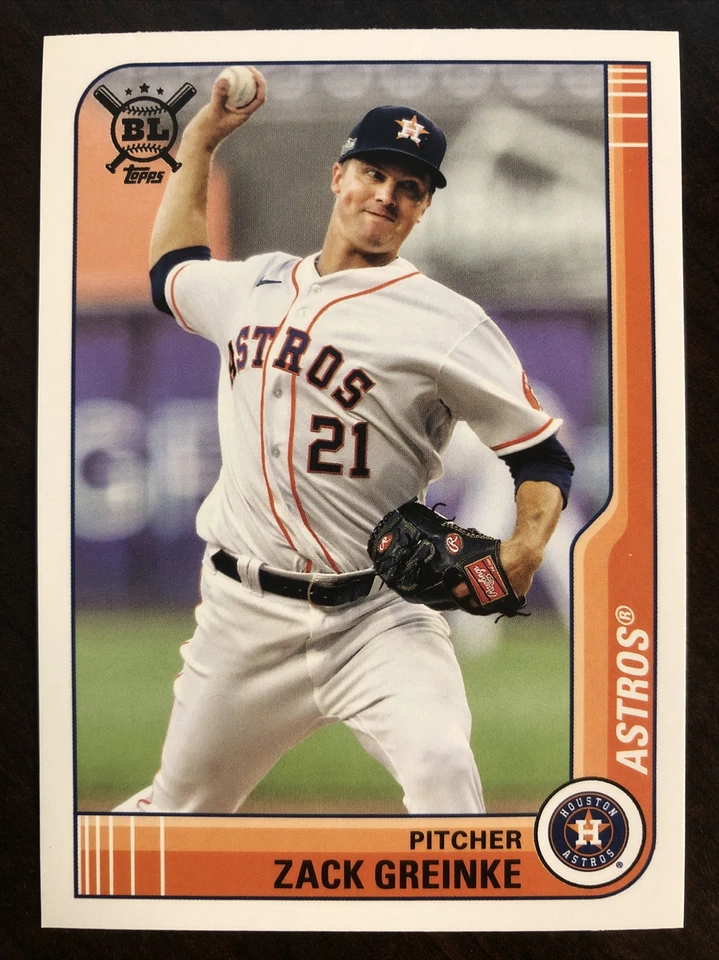 2021 Big League Base #150 Zack Greinke - Houston Astros - Image 1 of 1