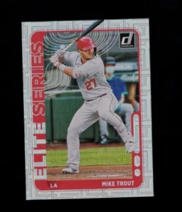 MIKE TROUT 2021 Donruss Baseball  ELITE SERIES Card #ES2 LOS ANGELES MLB PANINI - Picture 1 of 2