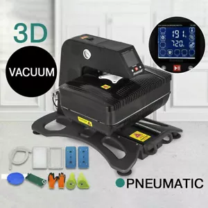 3D Sublimation Vacuum Heat Press Machine Drawer T-shirt Phone Cases Auto Open - Picture 1 of 10