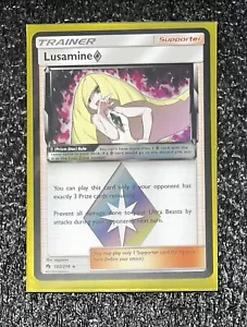 Lusamine Prism Star 182/214 Holographic Rare Lost Thunder Pokemon TCG NM - Picture 1 of 1