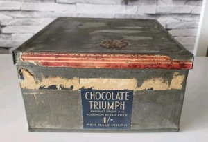 Alte Metalldose, eckig, Bournville Cadbury, England, Chocolate Triumph  - Bild 1 von 17