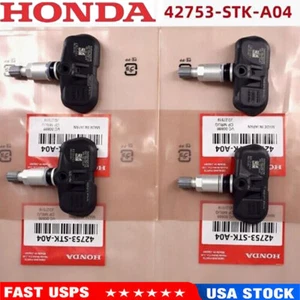 4X GENUINE OEM 42753STKA04 TIRE PRESSURE SENSOR TPMS For Acura MDX Honda Pilot - Picture 1 of 10