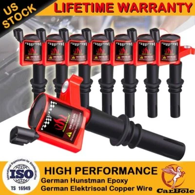 8 Pack Ignition Coil For 2004 2005 2006 2007 2008 2009 2010 FORD F150 F250 5.4L - Image 1 of 4