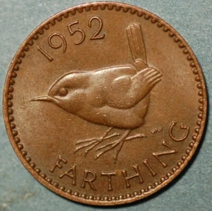 Great Britain Farthing 1952 George VI KM# 843 - Picture 1 of 2