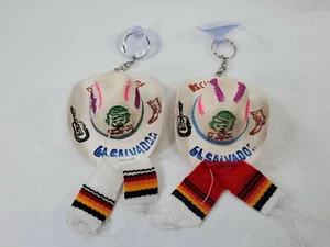 2Pk El Salvador LLavero De Sombrero Artesana Hand Made  Salvadorian Hat Keychain - Picture 1 of 6