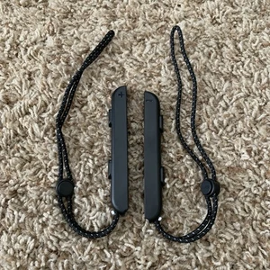 X2 Original Zubehör Hersteller schwarz OLED Nintendo Switch Joy-Con Controller NUR HANDGELENKSCHLAUFEN HAC-014 - Bild 1 von 6