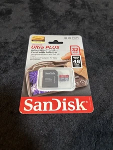 SanDisk Ultra Plus 32GB Class 10 MicroSDXC Memory Card with Adapter - Picture 1 of 2