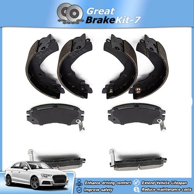 Pastillas de freno delanteras y traseras zapatas de tambor para Dodge Colt 1993 1994 1,5 L Foto 1 de 4