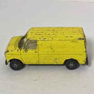 Vintage Playart 1980s Chevrolet Custom Yellow Van Back Doors Open! 1:64 Scale - Picture 1 of 8