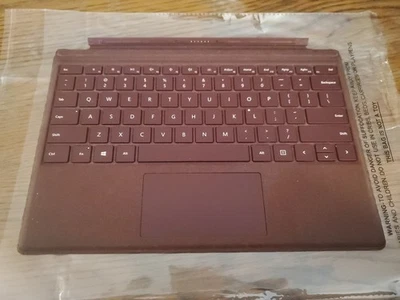 Microsoft 1725 Tipo Cubierta Borgoña Surface Pro 3,4,5,6,7 Teclado Retroiluminado Fabricante de Equipo Original Foto 1 de 2