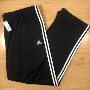 adidas Men's Essentials Warm-Up Open Hem 3-Stripes Pants H48429 3XL-Tall - Picture 1 of 5