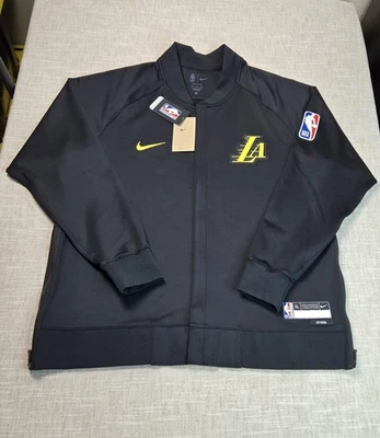 NIKE Los Angeles Lakers Jacket XL Men City Edition Black NBA Team Issue Full Zip - Image 1 of 4