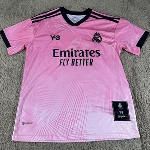 Real Madrid Jersey Men Medium Pink Soccer Adidas Y-3 Johji Yamamoto 120 Ani Turn - Picture 1 of 21
