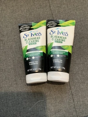 2 St Ives Blackhead Clearing Exfoliating Face Scrub, Green Tea & Bamboo - 6oz - Image 1 of 2