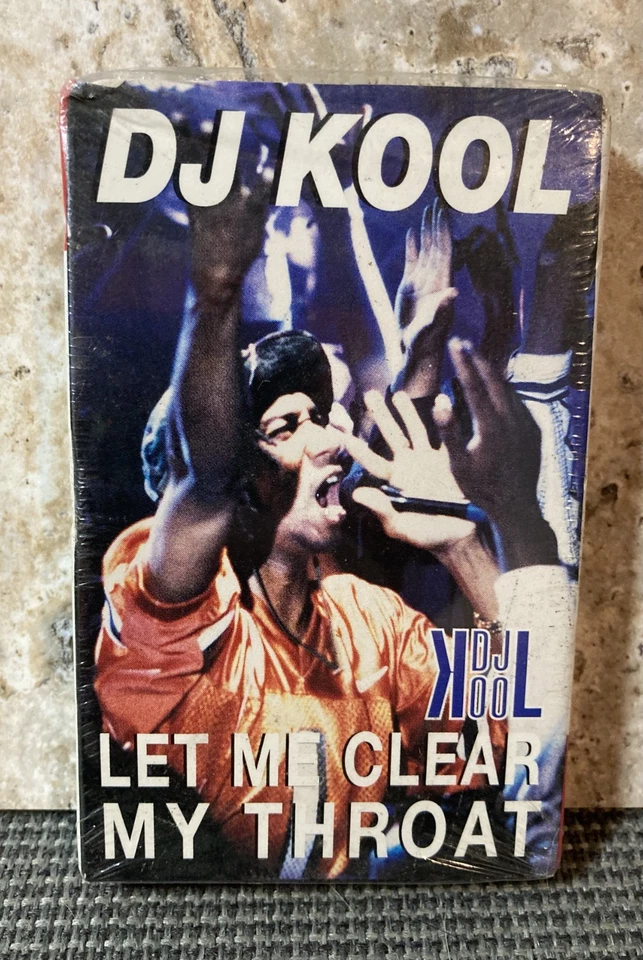 New/Sealed DJ Kool - Let Me Clear my Throat Cassette Tape Single ECW Blue Meanie - Image 1 of 4