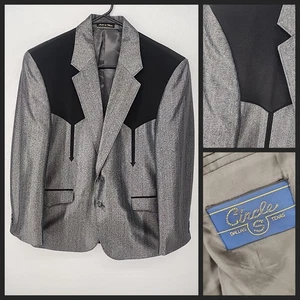 Abrigo Deportivo Sueco Tejido Boise Chaqueta Vaquero Blaze Negro Yugo | Círculo S 42S - Imagen 1 de 6