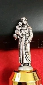 CHRISTIAN CATHOLIC St. ANTHONY Of Padua Jesus Metal 2" MADE IN ITALY - Picture 1 of 5