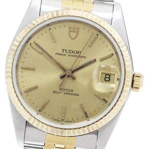 TUDOR Prince Oyster Date 74033 YG bezel gold Dial Automatic Men's Watch_918411 - Picture 1 of 6